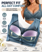 3-Pack Plus Size Seamless Comfort Lace Bras