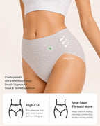 4-Pack Pure Cotton eamless Antibacterial Crotch Breathable Briefs