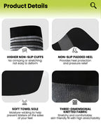 4 Pairs High-Elastic Breathable Sports Calf Compression Socks