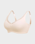 Floralshe®Full Coverage Lace Trim Minimizer Bra
