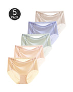 5-Pack Ultra-Thin Breathable Ice Silk Seamless Panties
