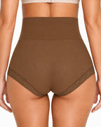 3-Pack High Waist Tummy Control Lace Trim Shaping Panties