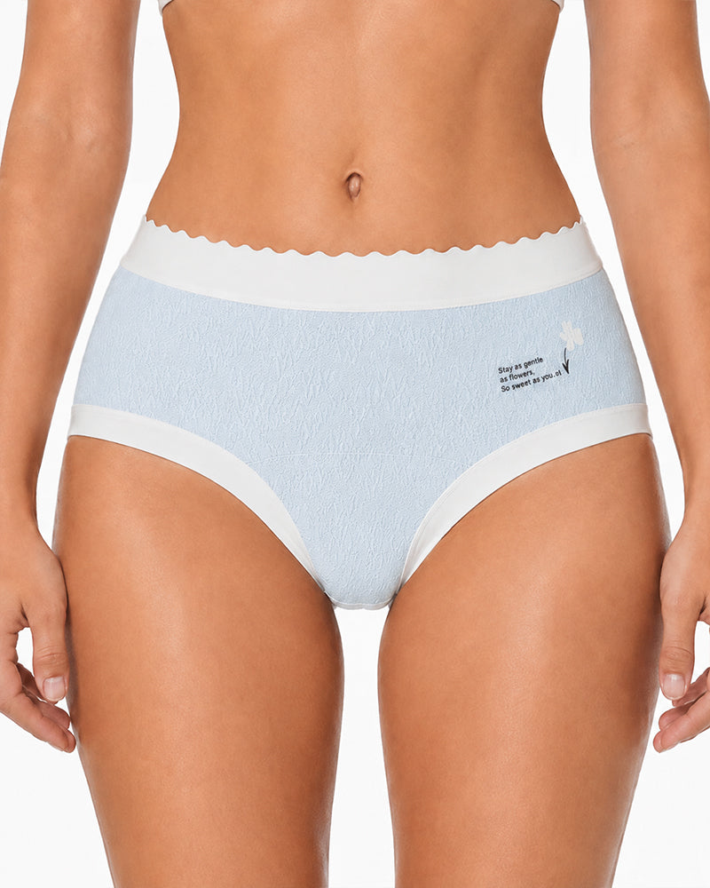 6-Pack Seamless Mid-Waist Cotton Antibacterial Panties