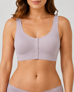Seamless Front Closure Breathable Breast Prosthesis Vest Bra