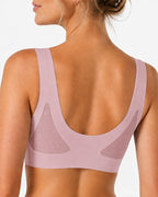 2-Pack Deep V Seamless Breathable Mesh Cutout Vest Bra