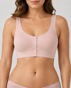 Seamless Front Closure Breathable Breast Prosthesis Vest Bra