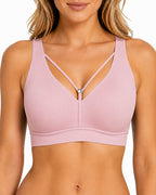 Deep V Seamless Wire Free Push Up Bra