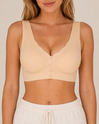 Front Closure Seamless Comfortable Wire-free Bra