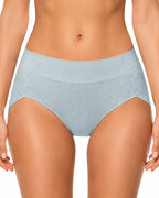 5-Pack Pure Cotton Jacquard High-Slit Stretch Briefs