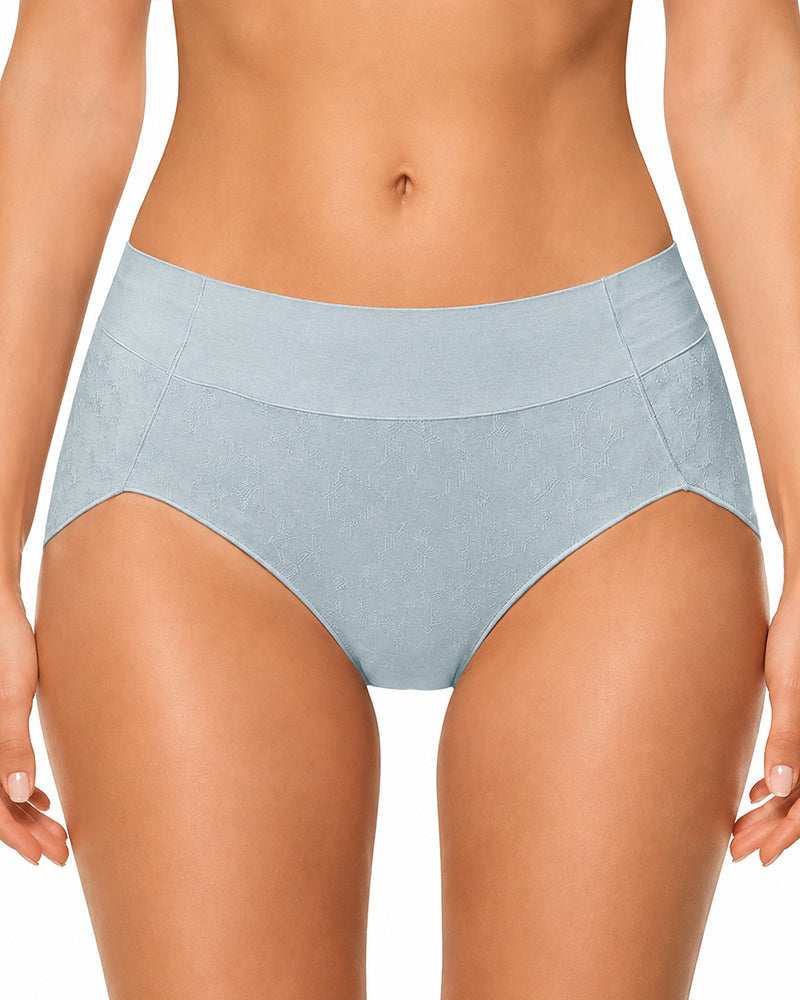 5-Pack Pure Cotton Jacquard High-Slit Stretch Briefs