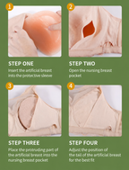 Seamless Front Closure Breathable Breast Prosthesis Vest Bra