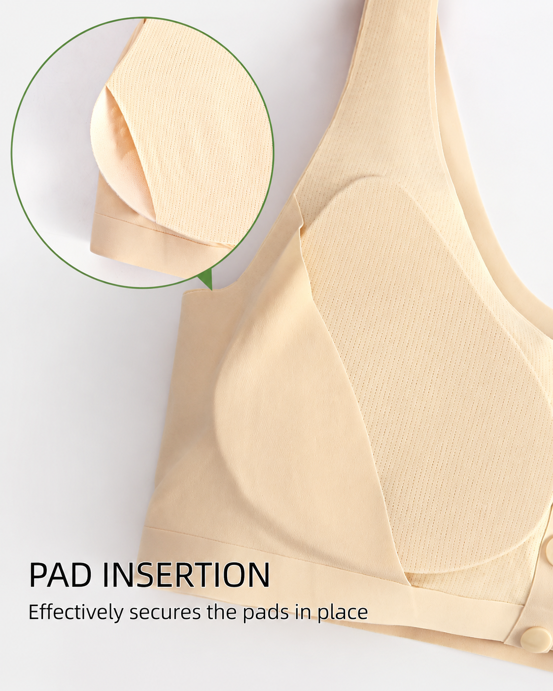 Seamless Front Closure Breathable Breast Prosthesis Vest Bra