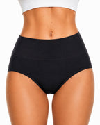 Multiple-Pack High Waist Pure Cotton Seamless Menstrual Panties