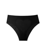 Sheer Mesh Sexy Heart-shaped Cutout Stretchy Seamless Panties