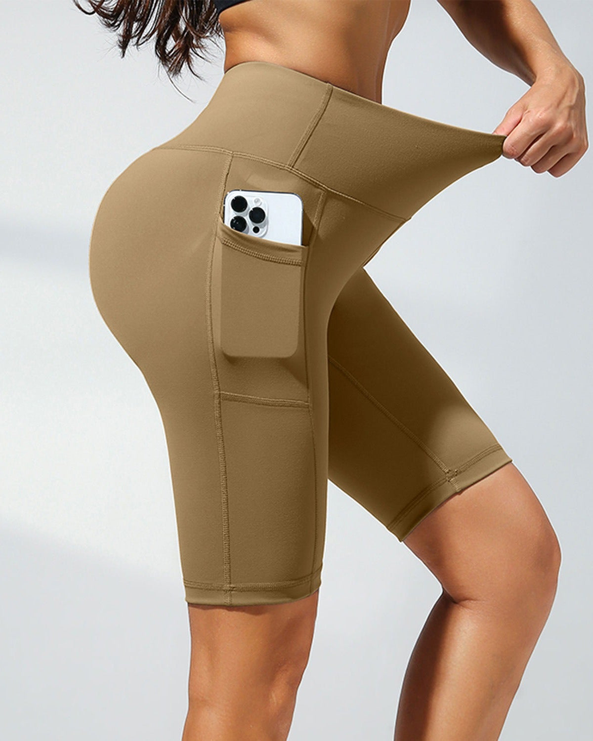 Women's Casual Sports Loose Cycling Shorts with Pockets