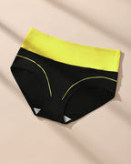Women's  High Waist Colorblock Seamless Cotton Briefs