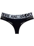 Female Letter Print Net Underwear