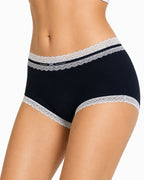 5-Pack Pure Cotton Lace Trim Antibacterial Panties