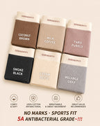 5-Pack Colorblock Ribbed Cotton Stretch Breathable Briefs