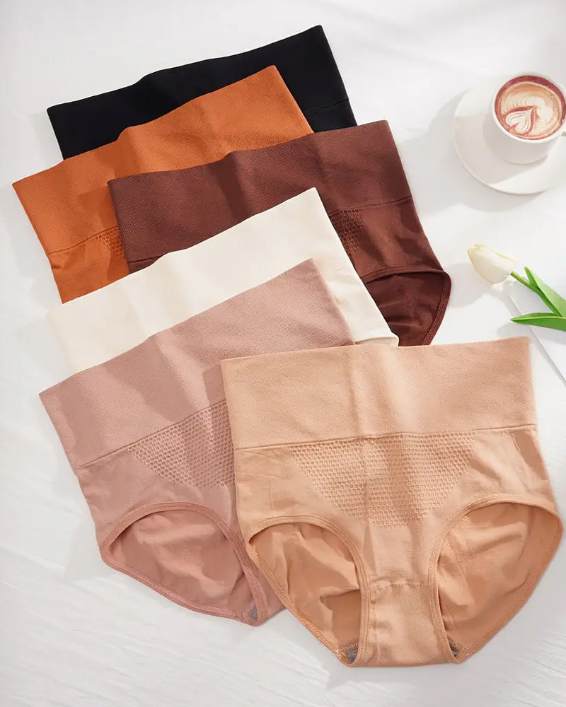 Women's High Waist Seamless Comfort Multicolor Briefs