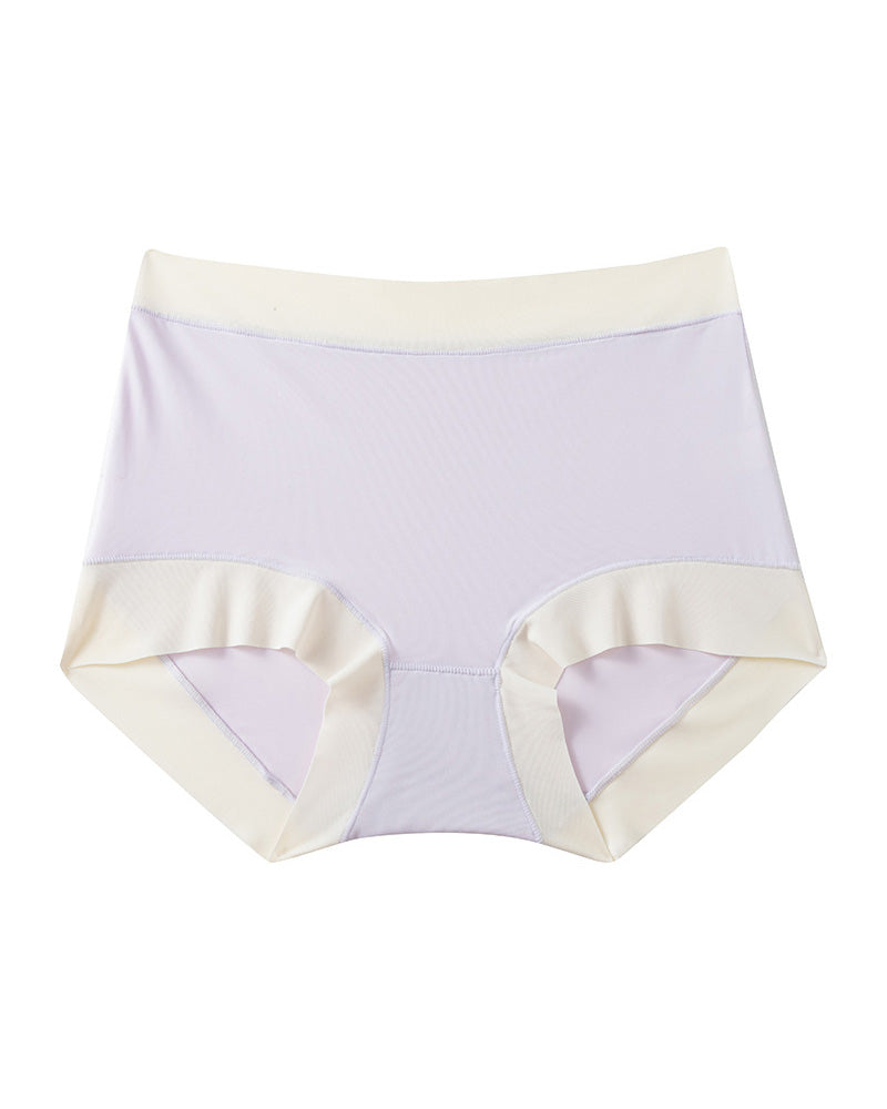 Women's Ice Silk Seamless High Waist Breathable Pure Cotton Crotch Underwear