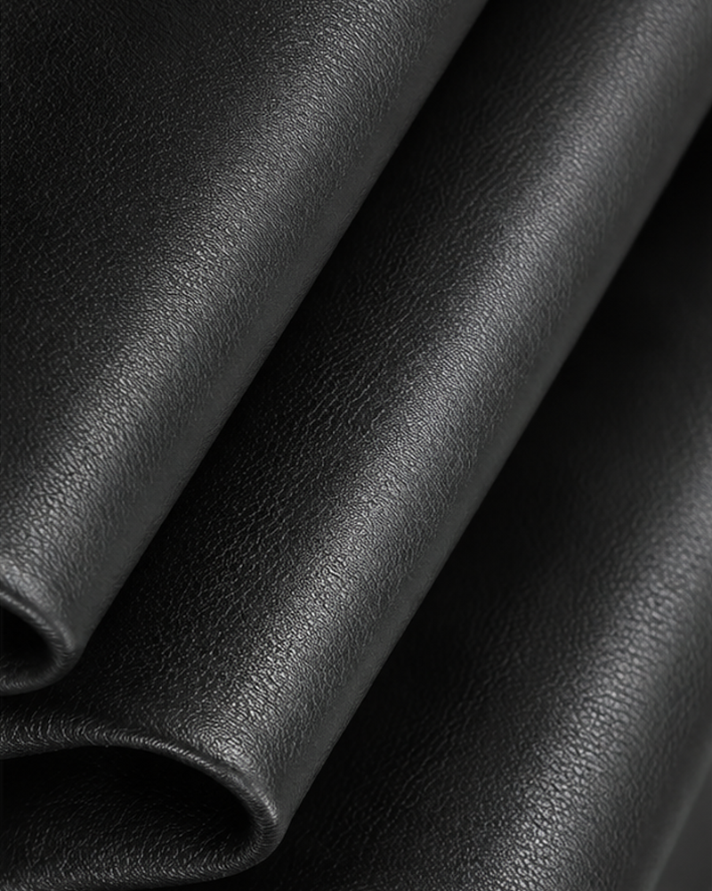 High-Waist Faux Leather Flare Pants