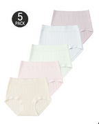 5-Pack Cotton Antibacterial Breathable Comfortable Panties