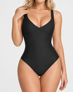 Deep V Seamless Elastic Tummy Control Shaping Bodysuit