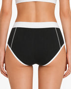 5-Pack Colorblock Ribbed Cotton Stretch Breathable Briefs