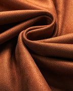 Retro Pleated Faux Suede Slim-fit Mid-waist Skirt