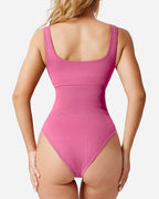 Women's Ribbed Sleeveless Bodycon Bodysuit
