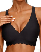 Deep V Wireless Seamless Stretchy Push-up Bra