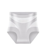 Women's High-Waisted Mesh Panel Elastic Breathable Seamless Invisible Panties