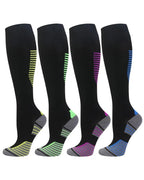 4 Pairs High-Elastic Breathable Sports Calf Compression Socks