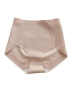 Women's seamless ice silk comfortable hip-lifting high waist panties