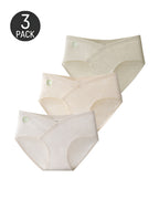 Multi-Pack Seamless Pure Cotton Low Waist V-Shaped Maternity Antibacterial Briefs