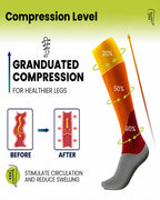 4 Pairs High-Elastic Breathable Sports Calf Compression Socks