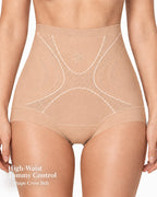 3-Pack Seamless Ice Silk High Waist Tummy Control Shaping Panties