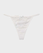 Lace-Trim Mesh V-String Panty