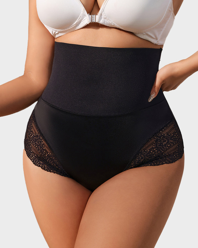 Floralshe® Lace-Trim Shaping Brief Panty