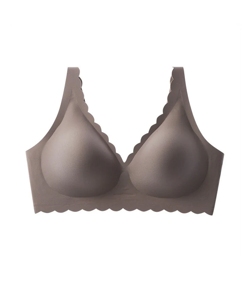 Deep V Wireless Seamless Stretchy Push-up Bra