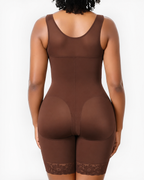 Women's V-shaped Elastic Band Design S-curve Shaping and Tummy Control Bodysuit