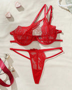 Sexy Lace Cutout Lingerie Set