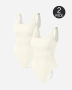 Women's Ribbed Sleeveless Bodycon Bodysuit