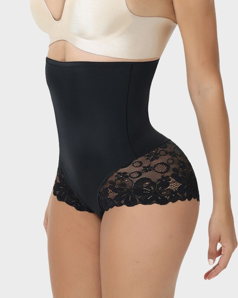 Floralshe® Ultra High Waist Lace Shaping Brief
