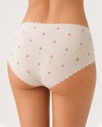 Six-pack Ice Silk Seamless Breathable Print Panties