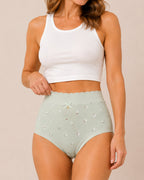 Floral Print Pure Cotton Seamless Breathable Panties