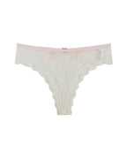 Sexy Polka Dot Lace Cutout See-through Thong