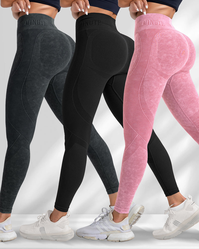 High Waisted Hip-lifting Seamless Quick-drying Yoga Leggings